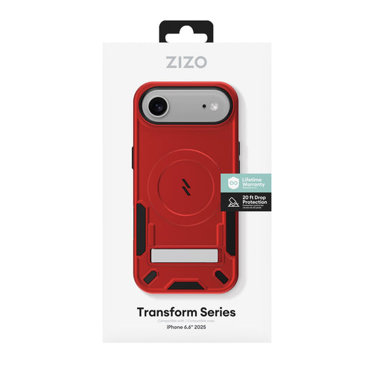 ZIZO TRANSFORM Series iPhone 17 Air MagSafe Case - Red