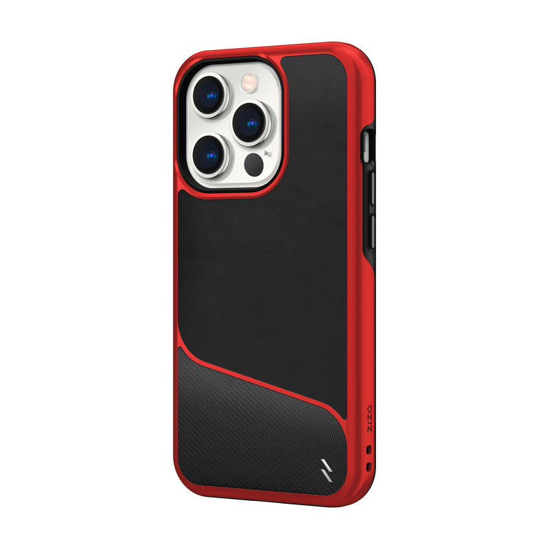 Load image into Gallery viewer, ZIZO DIVISION Series iPhone 14 Pro (6.1) Case - Black &amp; Red
