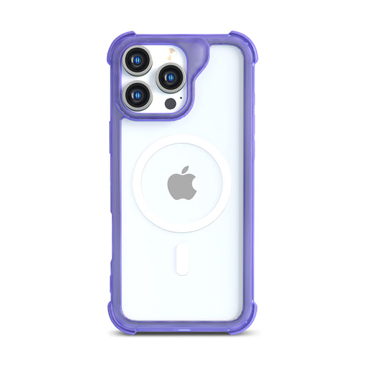 CLICK Clear Rugged MagSafe Series iPhone 16 Pro Max Case - Purple