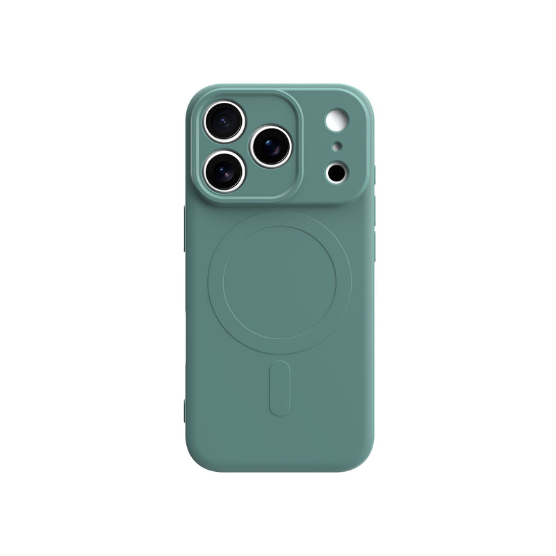 Load image into Gallery viewer, CLICK Slim Silicone MagSafe Series iPhone 17 Pro Case - Green

