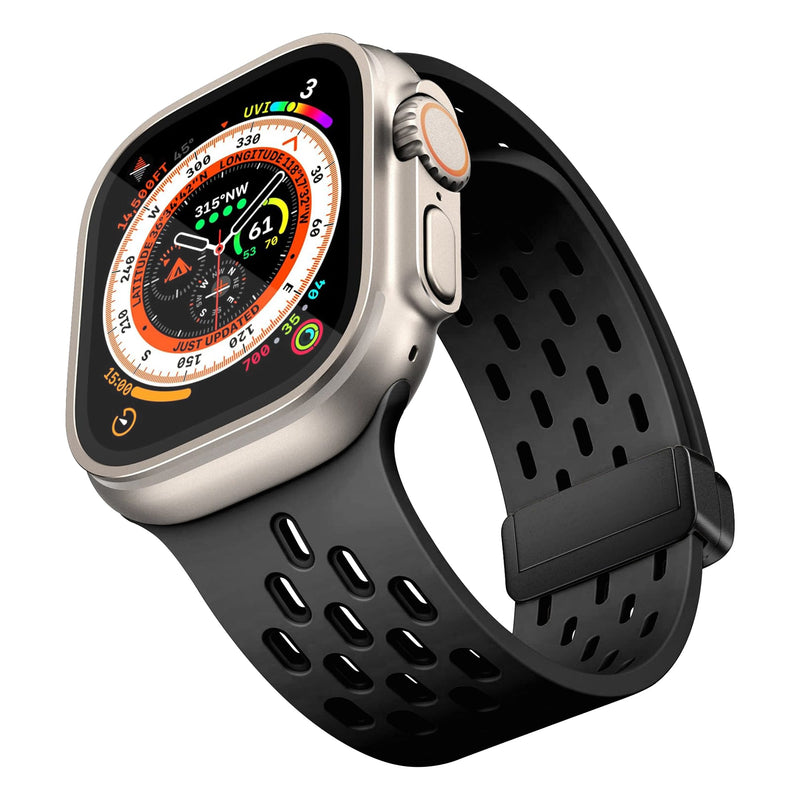 Load image into Gallery viewer, Nimbus9 FlexFit Sport Band for Apple Watch 44/45/46/49mm - Black
