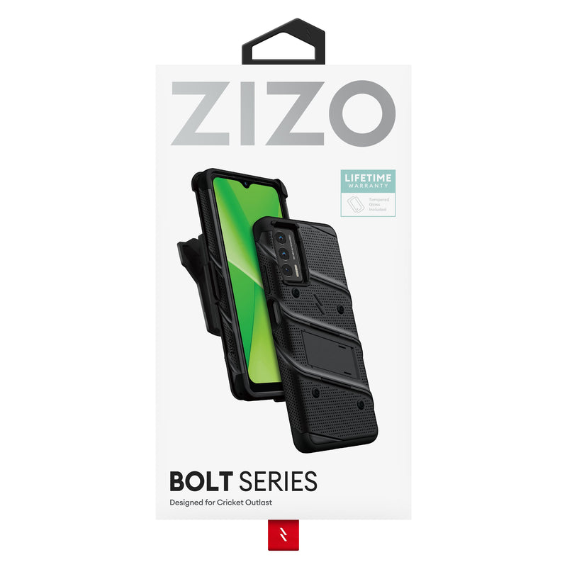 Load image into Gallery viewer, ZIZO BOLT Bundle Cricket Outlast Case - Black
