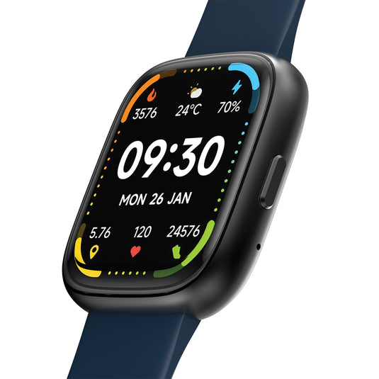 ZIZO TYME Flex Smart Watch - Black & Blue