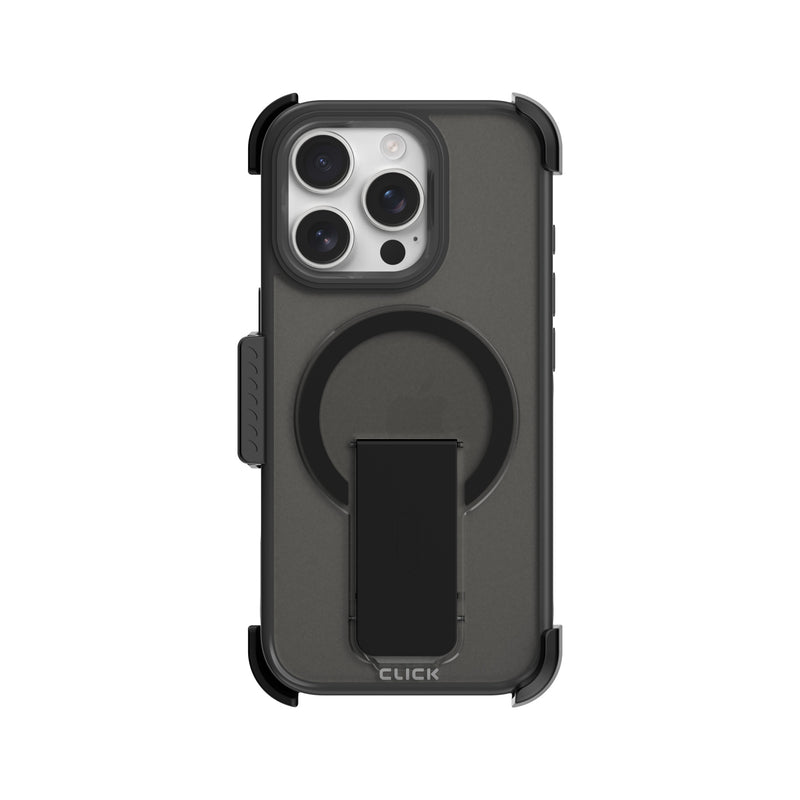 Load image into Gallery viewer, CLICK Latch Holster Series iPhone 16 Pro Max Case - Black
