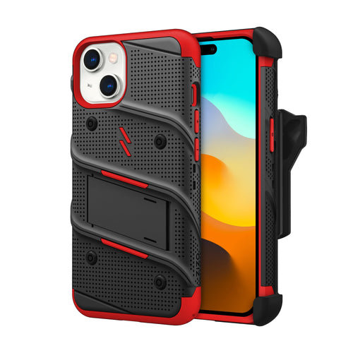 ZIZO BOLT Bundle iPhone 15 Case - Red