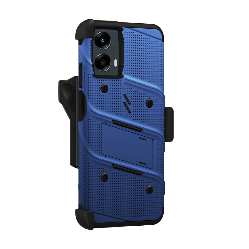 Load image into Gallery viewer, ZIZO BOLT Bundle moto g 5G (2024) Case - Blue
