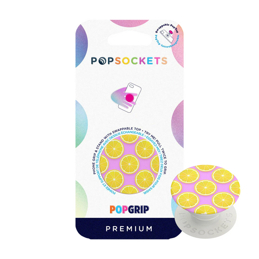 PopSockets Phone and Tablet Swappable PopGrip - Pink Lemonade Slices