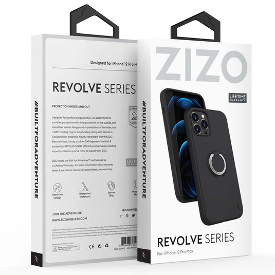 ZIZO REVOLVE Series iPhone 12 Pro Max Case - Magnetic Black