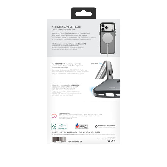 Nimbus9 Phantom 3 iPhone 18 Pro MagSafe Case - Smoke