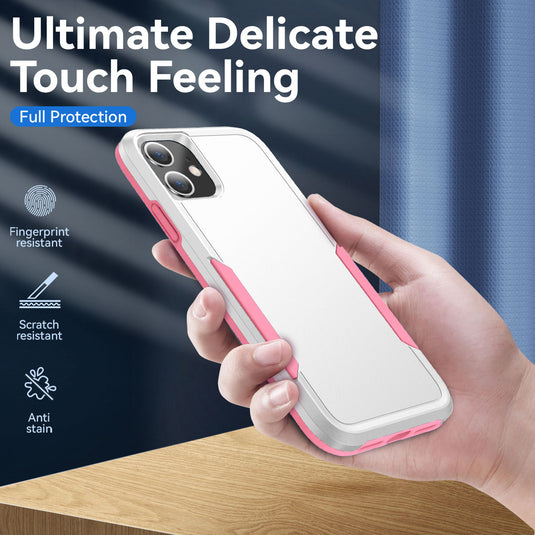 CLICK Impact Series iPhone 11 Case - White Pink