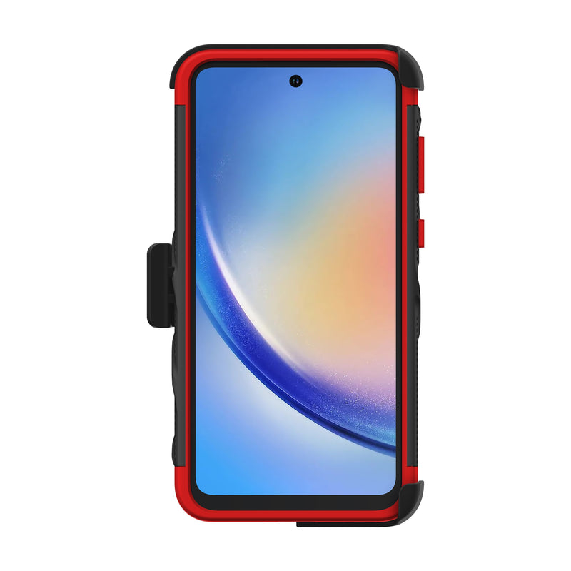 Load image into Gallery viewer, ZIZO BOLT Bundle Galaxy A35 Case - Black / Red
