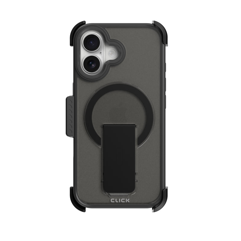 Load image into Gallery viewer, CLICK Latch Holster Series iPhone 16 Plus Case - Black
