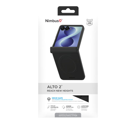 Nimbus9 Alto Galaxy Z Flip8 Soft-Touch MagSafe Case - Black