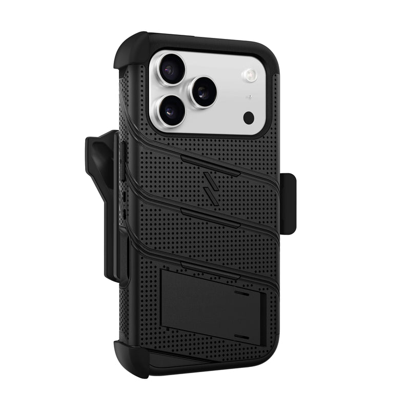 Load image into Gallery viewer, ZIZO BOLT MagSafe Series iPhone 18 Pro Rugged MagSafe Case with Holster - Black
