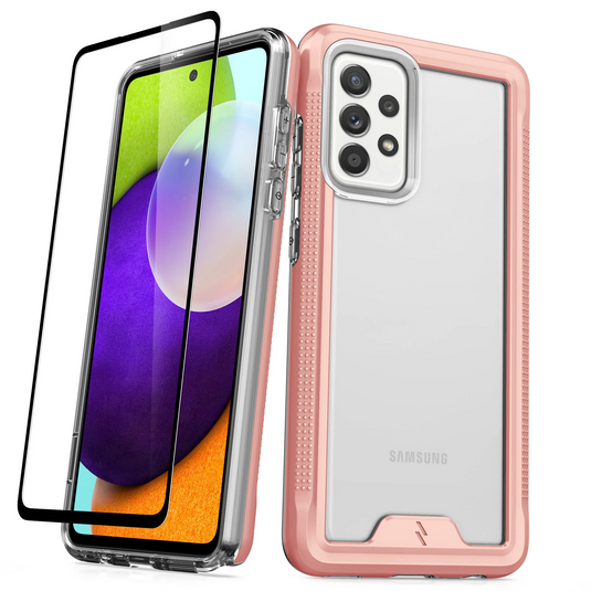 ZIZO ION Series Galaxy A52 5G Case - Rose Gold & Clear