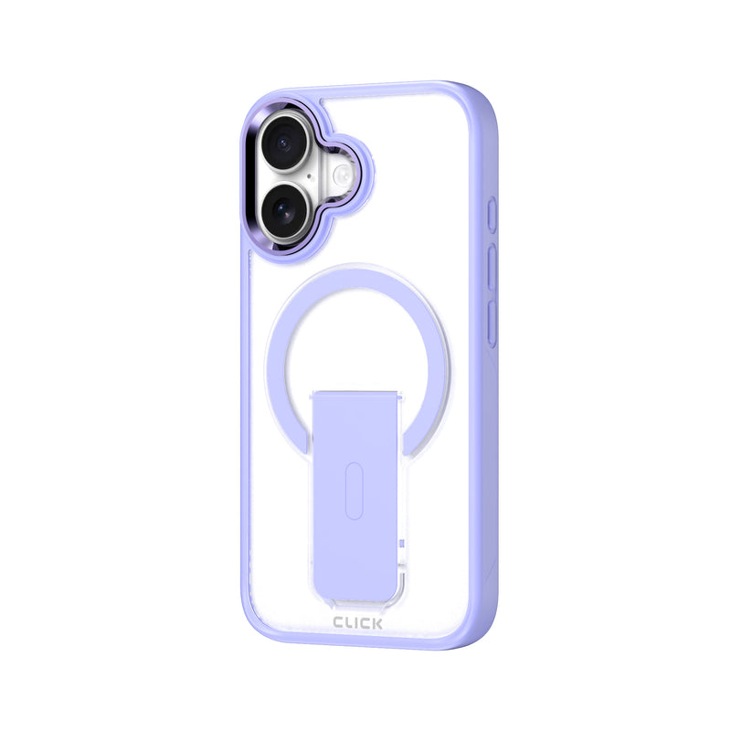 Load image into Gallery viewer, CLICK Latch Series iPhone 16 Case - Clear Purple
