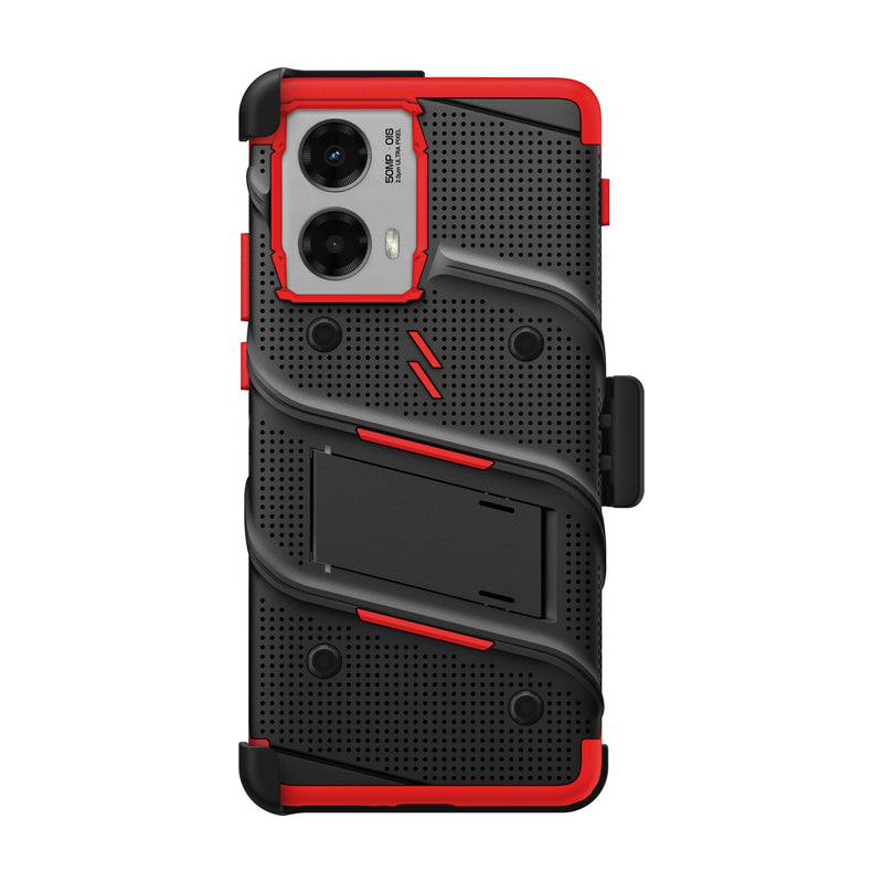 Load image into Gallery viewer, ZIZO BOLT Bundle moto edge 5G (2024) Case - Black / Red
