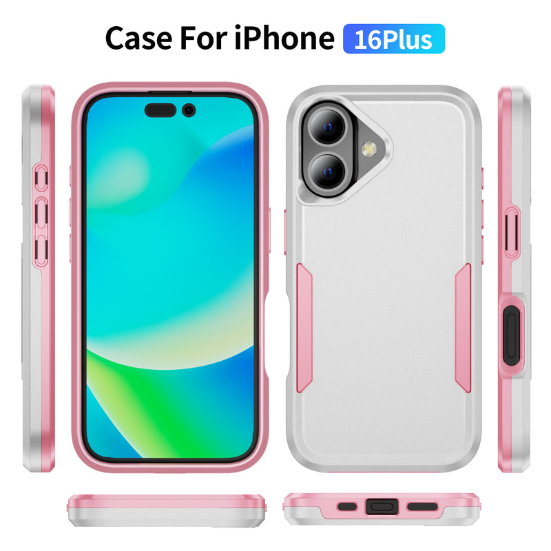 Load image into Gallery viewer, CLICK Impact MagSafe Series iPhone 16 Plus Case - White Pink
