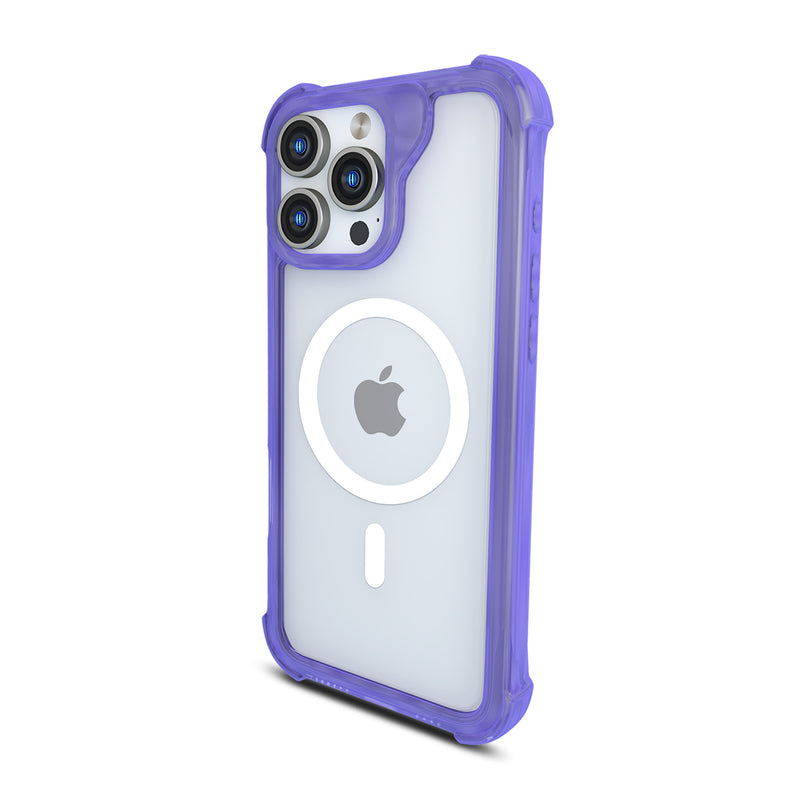 Load image into Gallery viewer, CLICK Clear Rugged MagSafe Series iPhone 16 Pro Case - Purple
