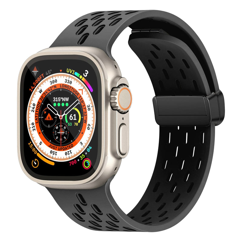 Load image into Gallery viewer, Nimbus9 FlexFit Sport Band for Apple Watch 44/45/46/49mm - Black
