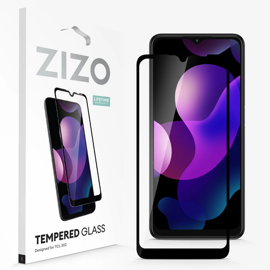 ZIZO TEMPERED GLASS Screen Protector for TCL 30 Z - Black