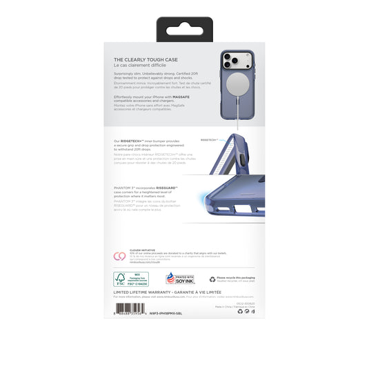 Nimbus9 Phantom 3 iPhone 18 Pro Max MagSafe Case - Steel Blue