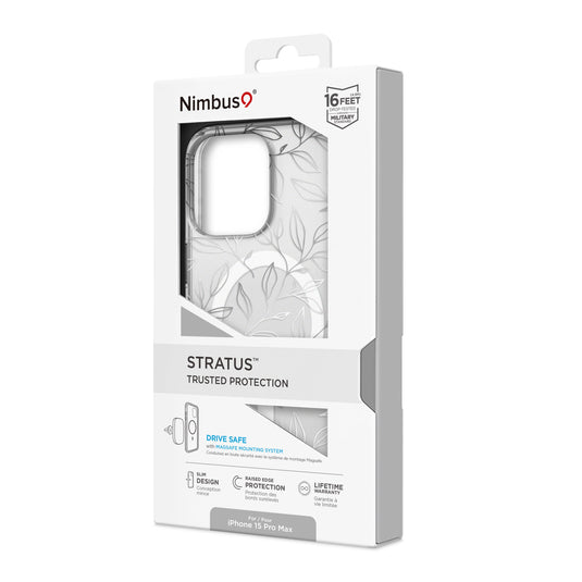 Nimbus9 Stratus iPhone 15 Pro Max MagSafe Case - Leaves