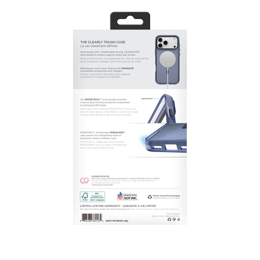 Nimbus9 Phantom 3 iPhone 18 Pro MagSafe Case - Steel Blue