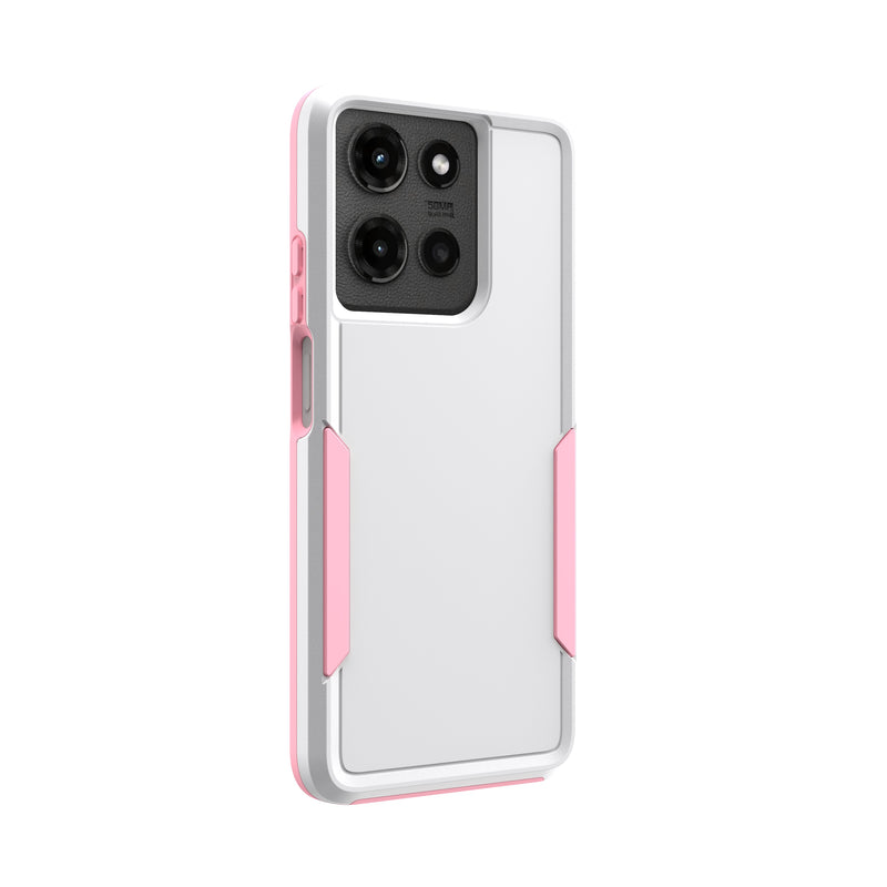 Load image into Gallery viewer, CLICK Impact Series moto g play 2026 / g 5G 2025 Case - White &amp; Pink
