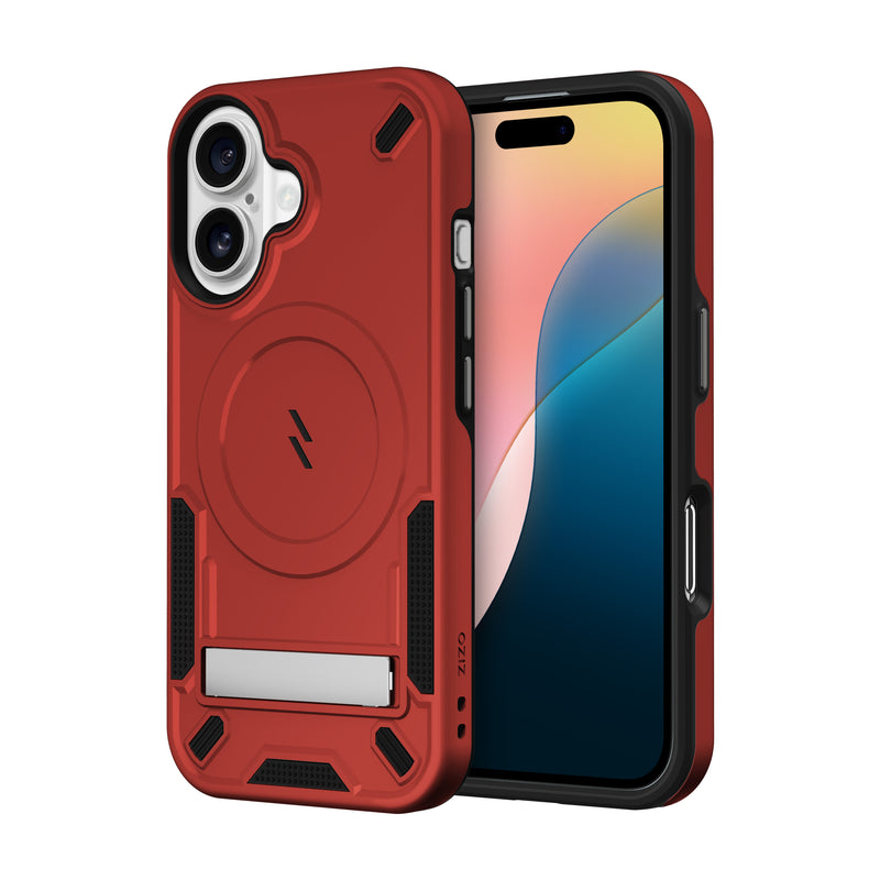 Load image into Gallery viewer, ZIZO TRANSFORM Series iPhone 16 Case - Red
