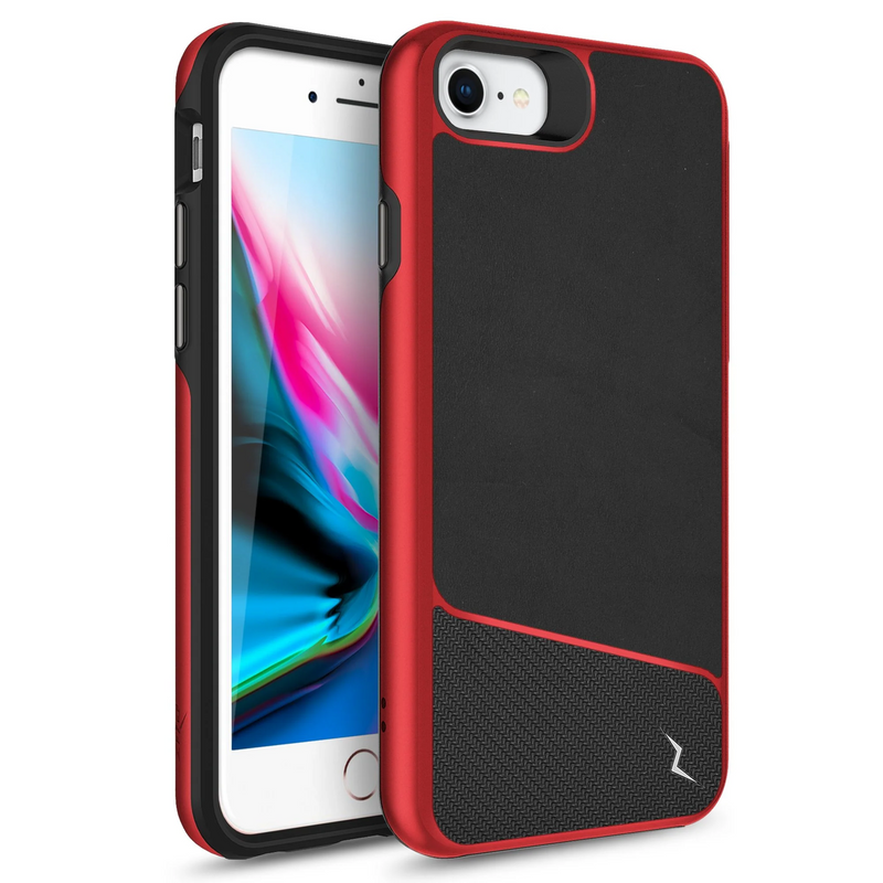 Load image into Gallery viewer, ZIZO DIVISION Series Case for iPhone SE (3rd and 2nd gen)/8/7 - Black &amp; Red
