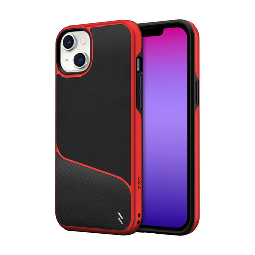 ZIZO DIVISION Series iPhone 14 Plus (6.7) Case - Black & Red