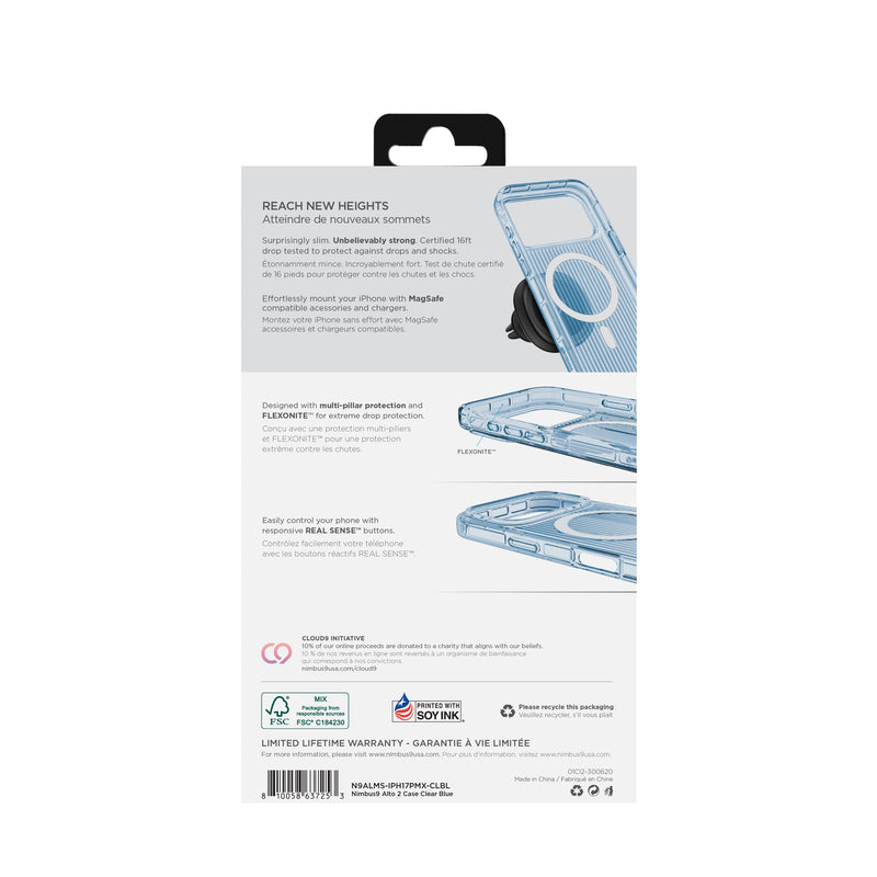 Load image into Gallery viewer, Nimbus9 Alto 2 iPhone 17 Pro Max MagSafe Case - Clear Blue

