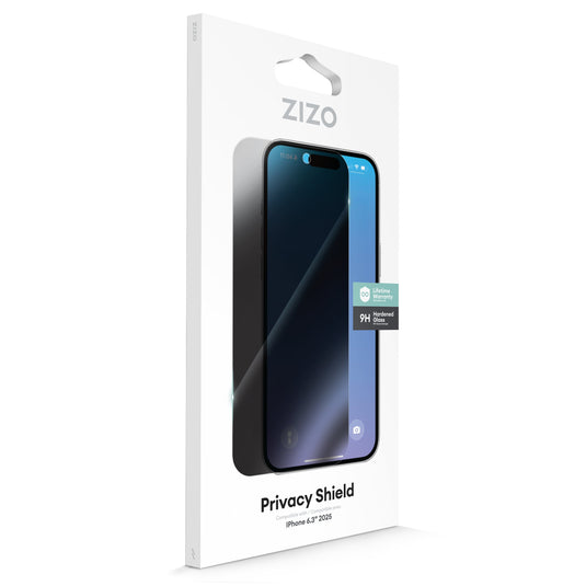 ZIZO PRIVACY Tempered Glass Screen Protector for iPhone 17 - Privacy