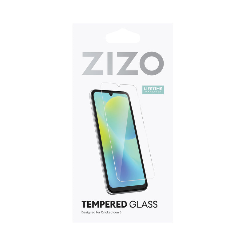 Load image into Gallery viewer, ZIZO TEMPERED GLASS Screen Protector for Cricket Icon 6 - Clear
