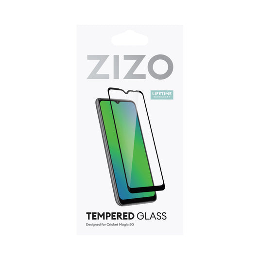 ZIZO TEMPERED GLASS Screen Protector for Cricket Magic 5G - Black