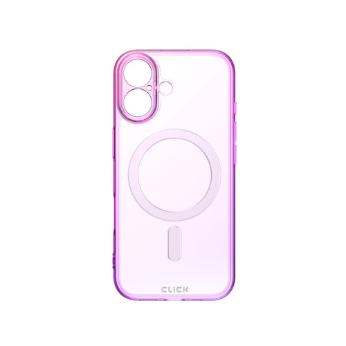 CLICK Clear Ombre MagSafe Series iPhone 17 Case - Pink Purple