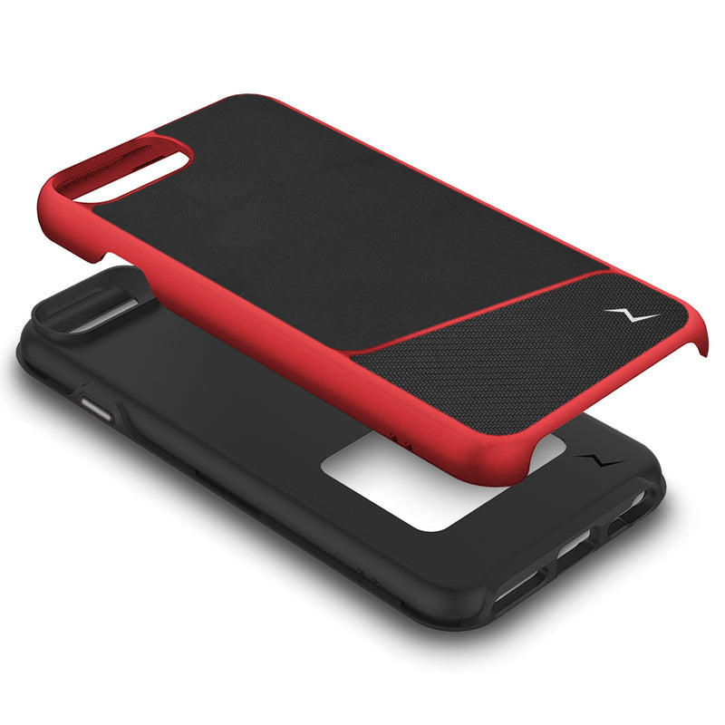 Load image into Gallery viewer, ZIZO DIVISION Series Case for iPhone SE (3rd and 2nd gen)/8/7 - Black &amp; Red
