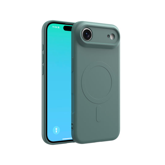 CLICK Slim Silicone MagSafe Series iPhone 17 Air Case - Green