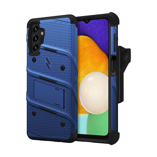 ZIZO BOLT Bundle Galaxy A13 5G Case with Tempered Glass - Blue Galaxy A13 5G Blue & Black