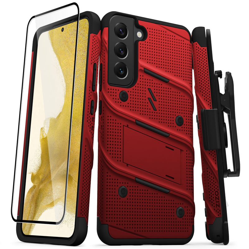 Load image into Gallery viewer, ZIZO BOLT Bundle Galaxy S22 Plus Case - Red
