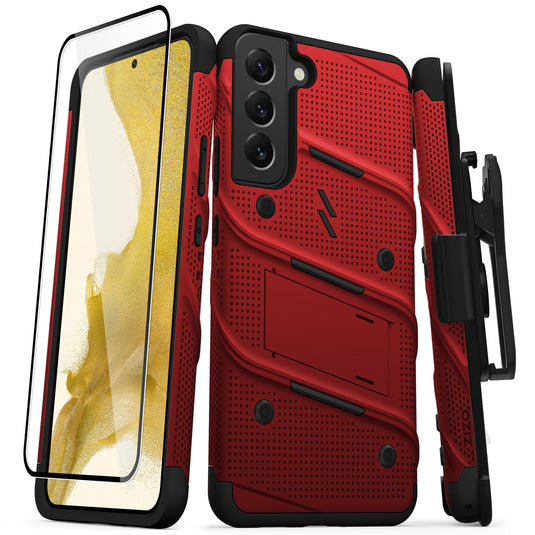 ZIZO BOLT Bundle Galaxy S22 Plus Case - Red