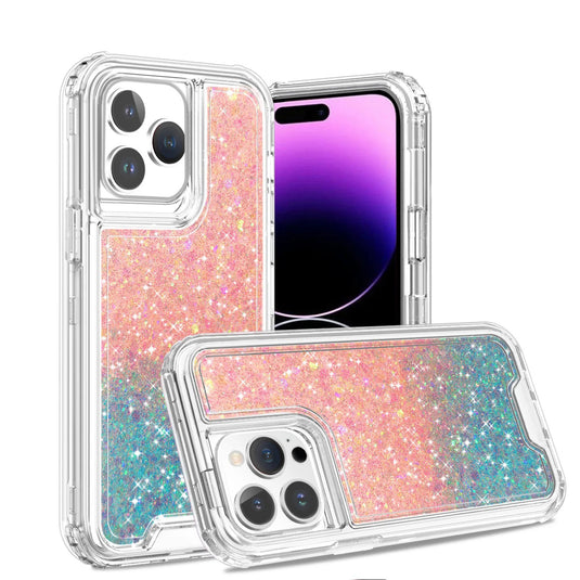 CLICK Glitter Series iPhone 16 Pro Max Case - Clear