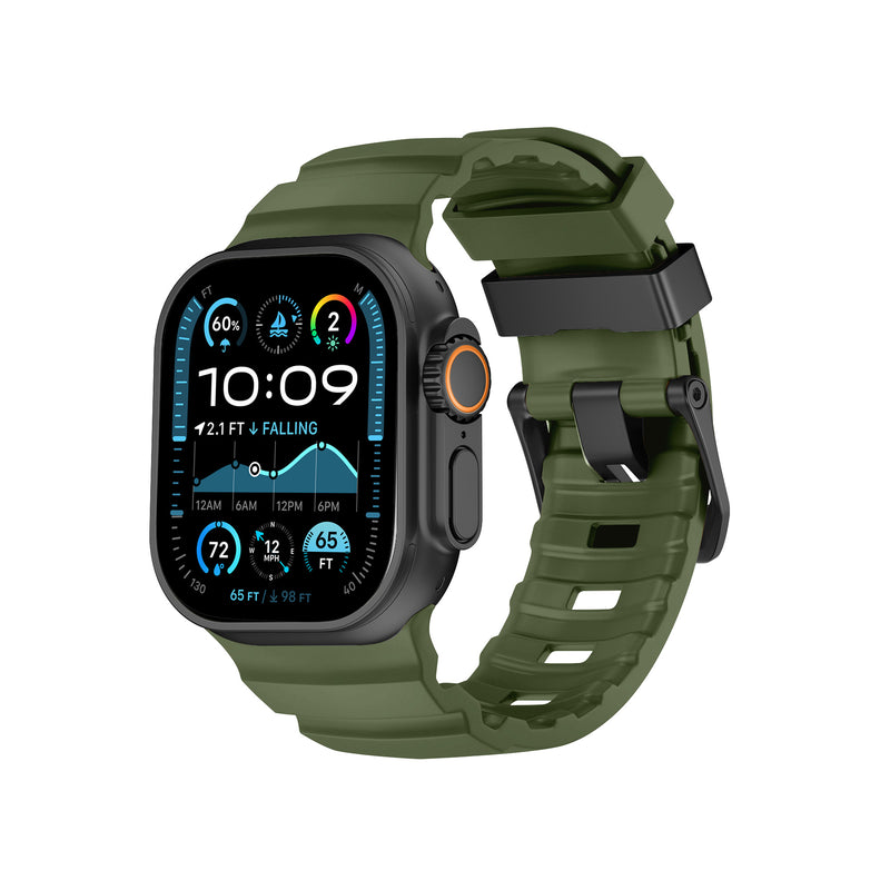 Load image into Gallery viewer, Nimbus9 RidgeFit Rugged Sport Band for Apple Watch 44/45/46/49mm - Green
