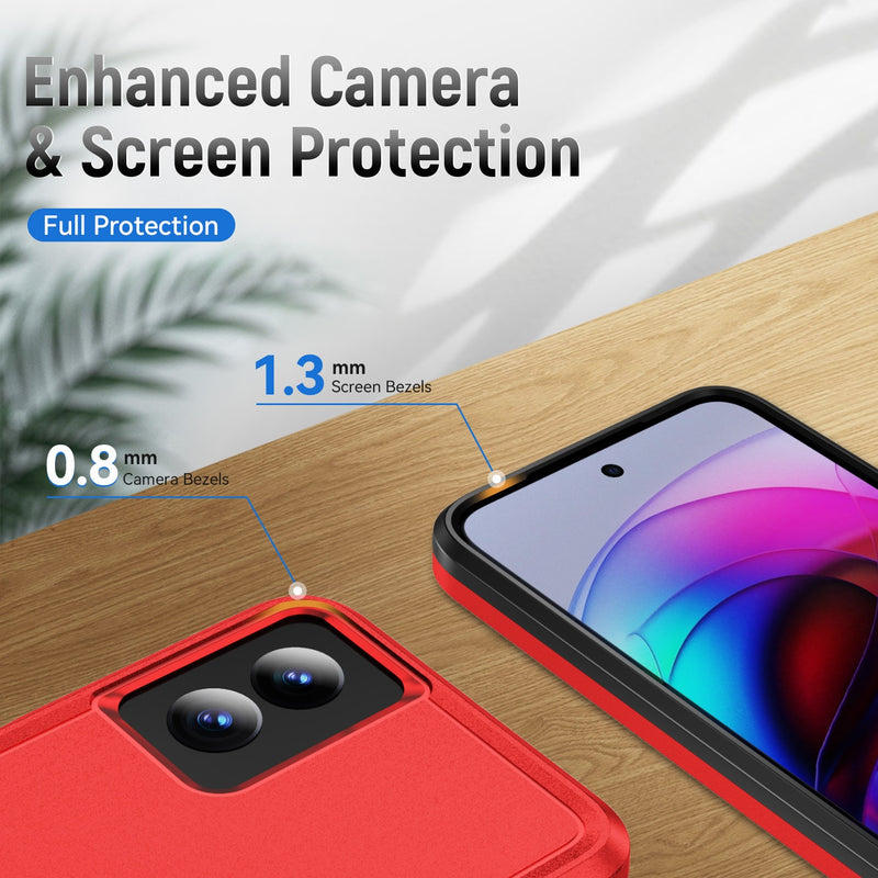 Load image into Gallery viewer, CLICK Impact Series moto g power 5G (2024) Case - Red Black
