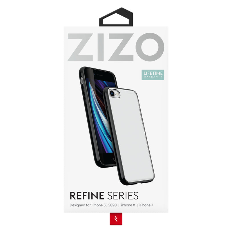 Load image into Gallery viewer, ZIZO REFINE Series Case for iPhone SE (3rd and 2nd gen)/8/7 - Black &amp; Clear
