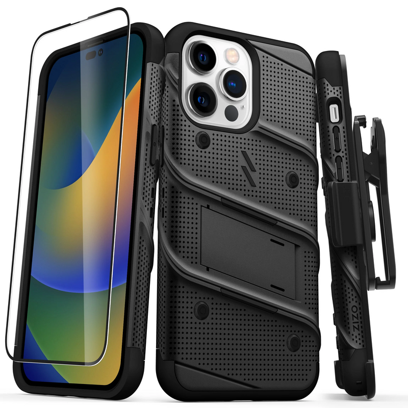 Load image into Gallery viewer, ZIZO BOLT Bundle iPhone 14 Pro Max (6.7) Case - Black
