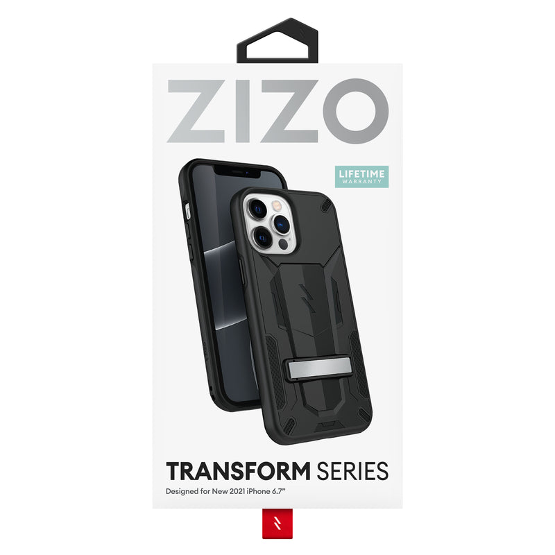 Load image into Gallery viewer, ZIZO TRANSFORM Series iPhone 13 Pro Max Case - Black
