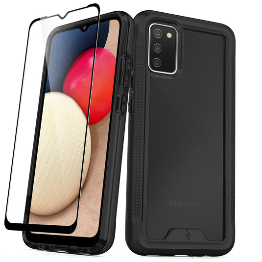 ZIZO ION Series Galaxy A02s Case - Black & Smoke