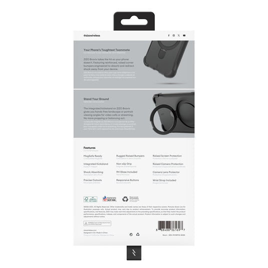 ZIZO Bravix Bundle iPhone 18 Pro Max 4-in-1 MagSafe Case Bundle - Black